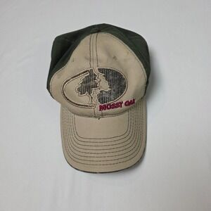 Mossy Oak Mens Baseball Hat Two Tone Green Tan Camo Underbrim Adjustable Cap